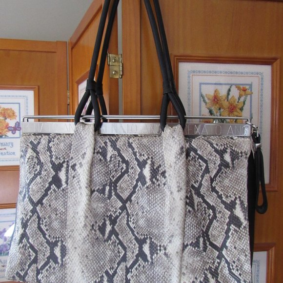 RENATO ANGI Python Print  Bag  - Made in Italy - Picture 2 of 13